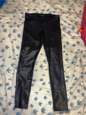 Guess Black Faux Leather Jeggings